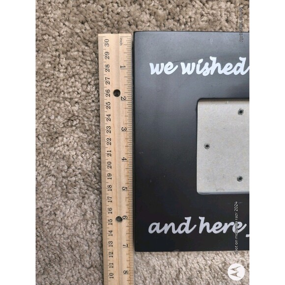 Mudpie Picture Frame Star Black Baby Table Decor - Picture 2 of 10